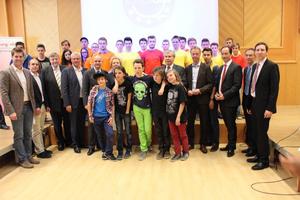 Gruppenfoto beim Landesfinale EuropaQuiz 2015