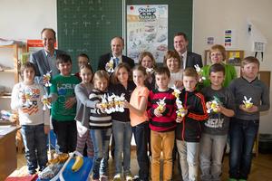 Gruppenfoto Aktion "Sicher in die Schule"