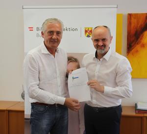 Manfred Gerger, Präsident der IV Burgenland und Bildungsdirektor HR Mag. Heinz-Josef Zitz