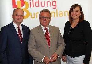 Mag. Heinz Josef Zitz, Landeshauptmann Hans Niessl und Astrid Eisenkopf